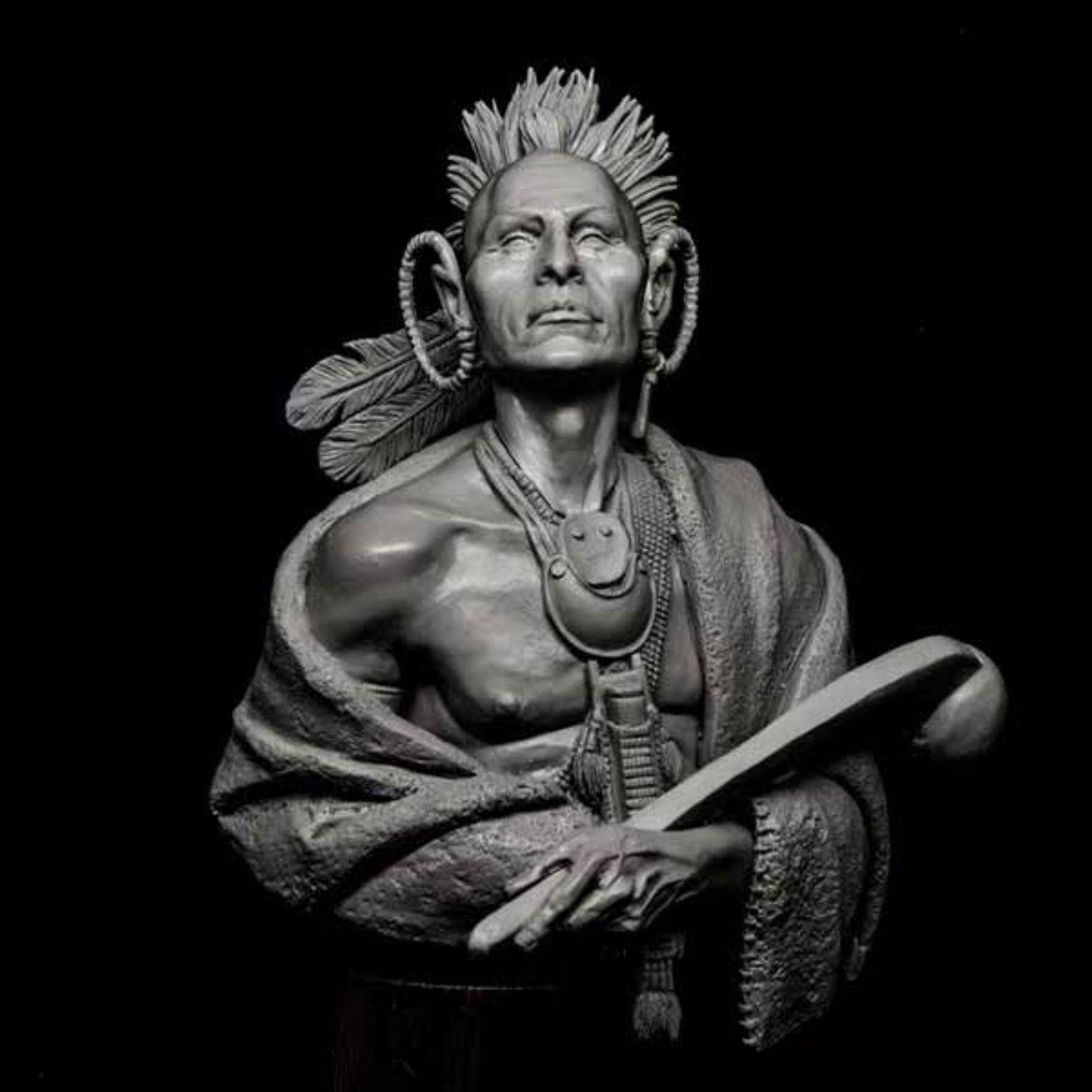 Buste résine 1/10 Mohawk kit GK figurine brute à personnaliser pour modéliste créatif