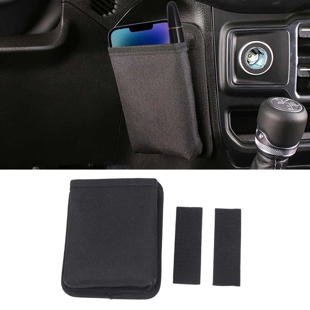 FSYHKJ Center Console Gear Shift Storage Bag Multi-use Organizer Holder Pocket for Jeep Wrangler JK JL Gladiator JT Interior Accessories (A)