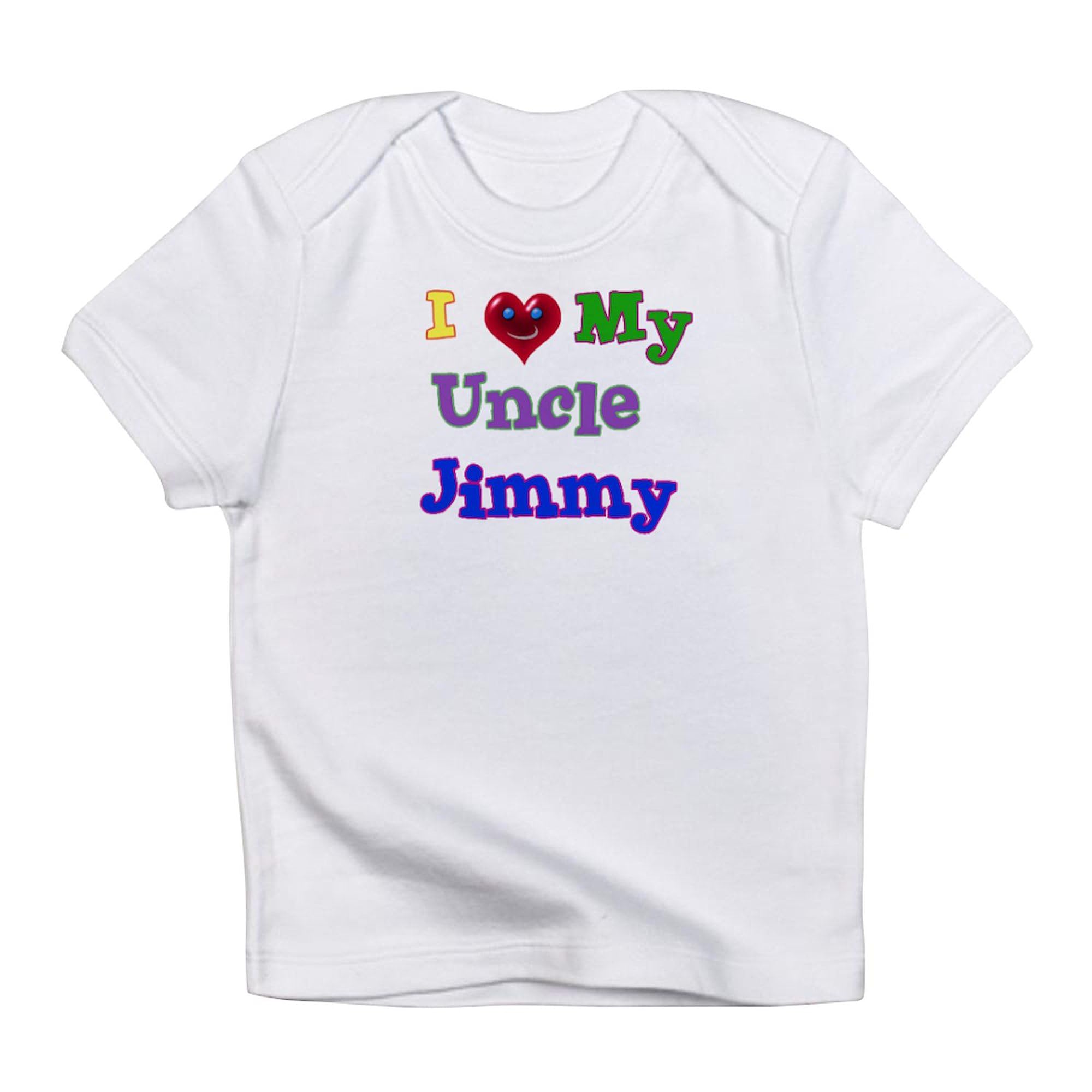 CafePressI Love My Uncle Jimmy Infant T Shirt Cute 100% Cotton Infant Graphic T-Shirt