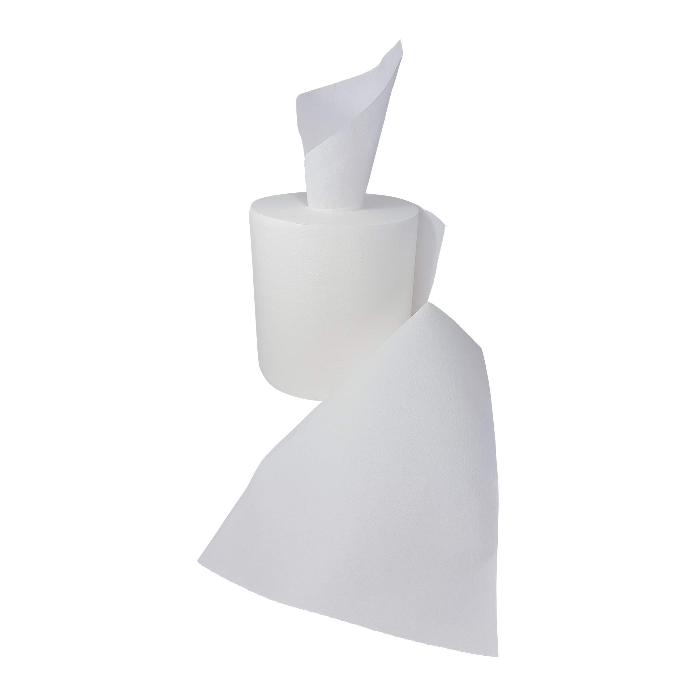 Papel Secamanos Bobina 153 metros (1,1 Kg) 100% Pura Celulosa 2 Capas con precorte y salida central Mecha. Pack 12 rollos.