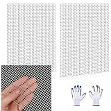 YUKKOEOQ 2 Pcs 13x9 (33cmx23cm) 5 Mesh 304 Stainless Steel Wire Mesh Sheet, Rustproof Metal Mesh Sheet Screen for DIY Crafts, Vent Covers, Garden Fencing, Window Protection & Industrial Filters
