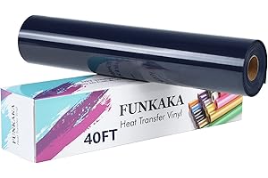 FUNKAKA Navy HTV Vinyl Rolls: Elevate Your Heat Transfer Creations