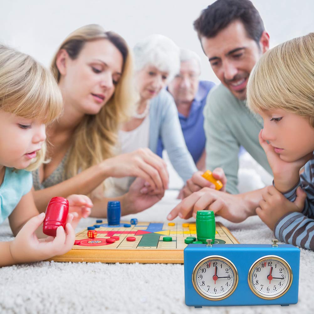 GMWD Timer per scacchi, orologio professionale per scacchi, orologio analogico per il conteggio alla rovescia, timer internazionale per gli scacchi, per tornei, giochi da tavolo, competizioni