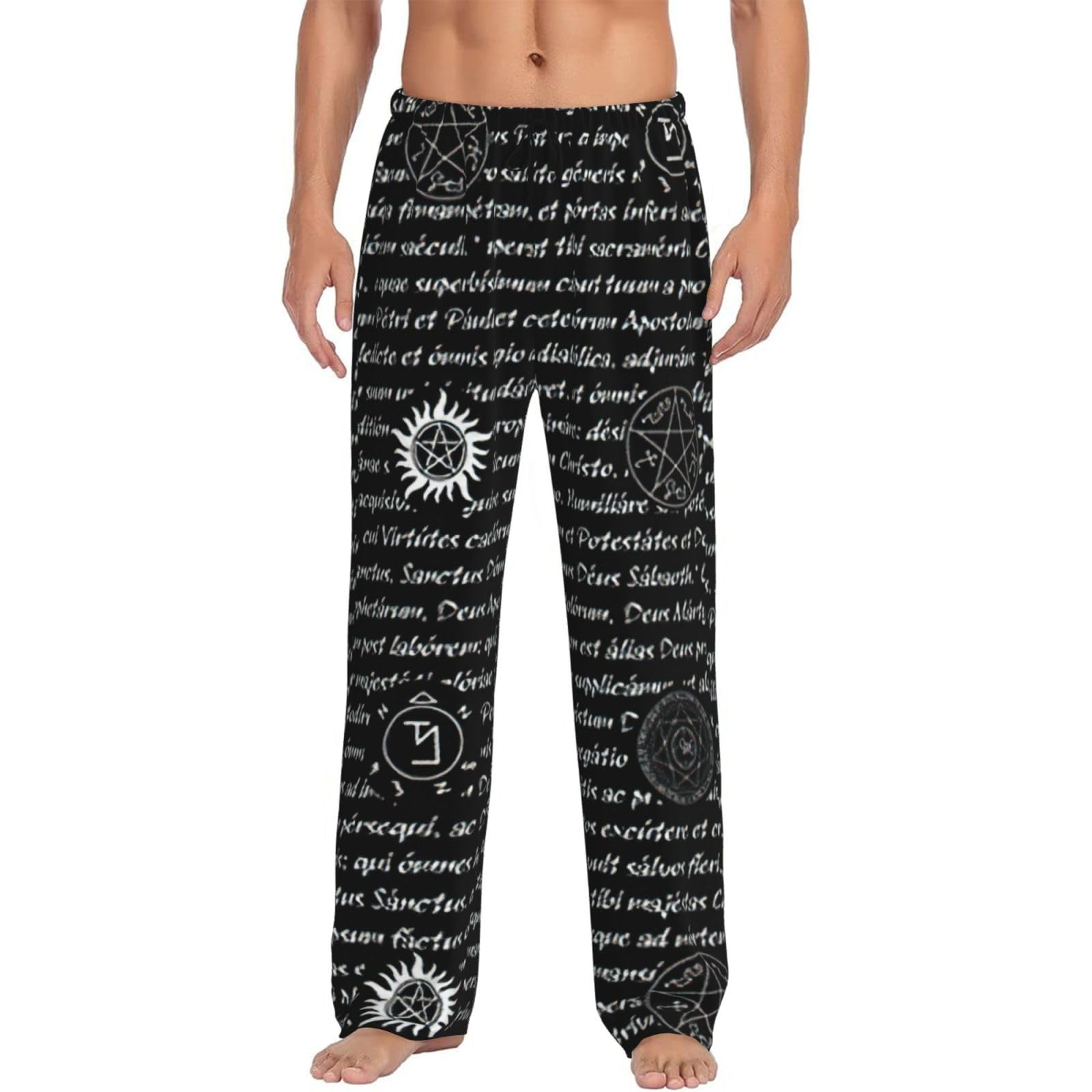 WYCZHY Supernatural Inspiration Men'S Pajamas Bottoms Pajama Pants For Men Lounge Sleep Bottom Pj Pant Soft With Pockets