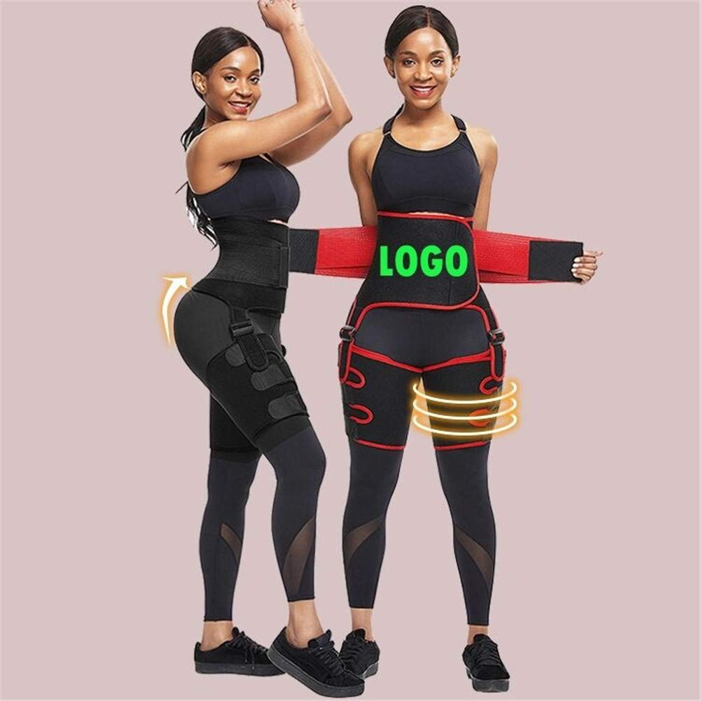Femme Ceintures Sudation,Serre Taille Ceinture d'entraîneur Réglable Ceinture Minceur,Prévenir De Blessure Et Soulager La Douleurpour pour Sport,Gaine Amincissante Ventre Plat,Rouge,M