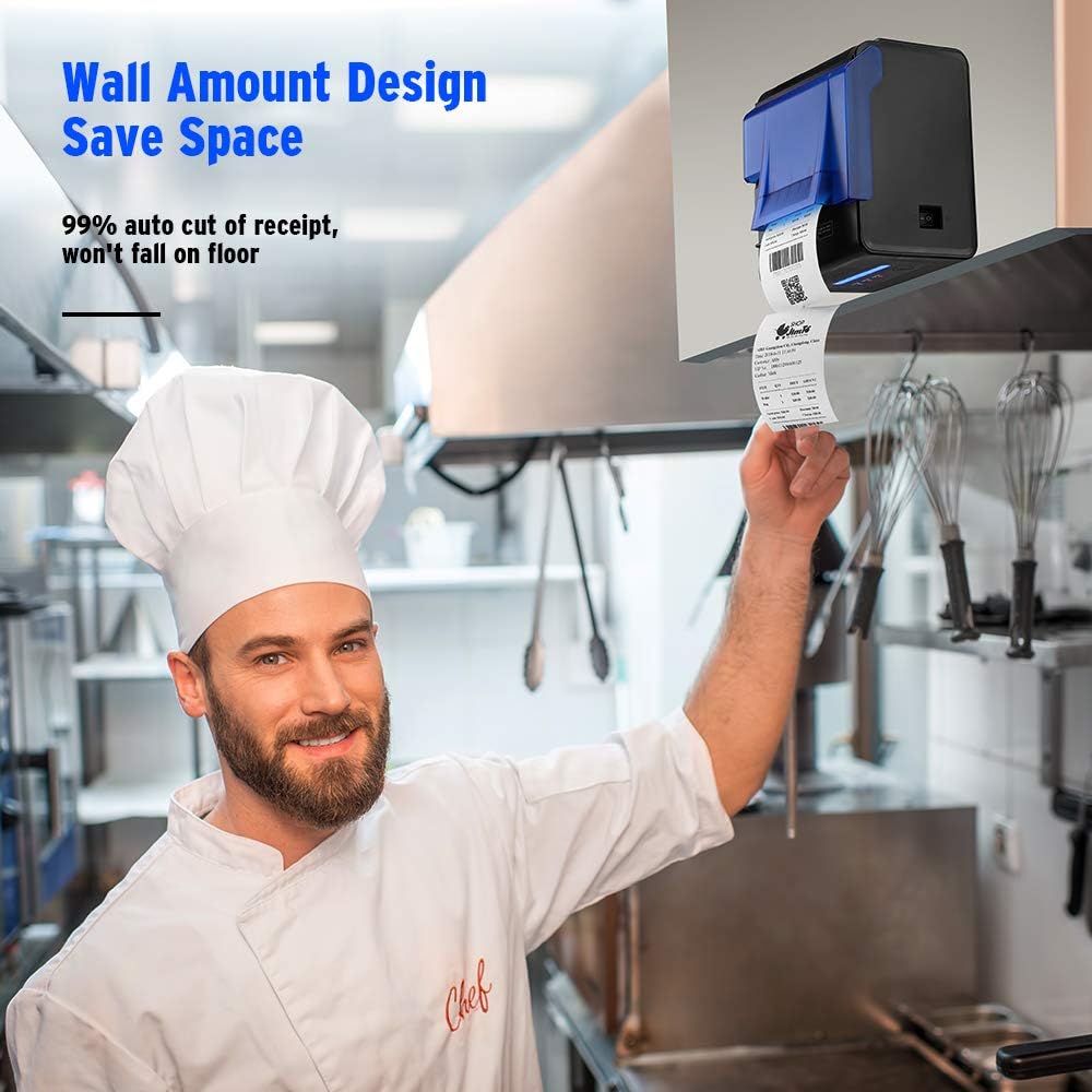 Blасk Frіdау - 50% оƒƒ MUNBYN POS Printer, 3.1 POS Receipt Printer 80mm Thermal Receipt Printer, Sound Alarm, Kitchen Printer with Auto Cutter, USB Serial Ethernet Support ESC/POS, Windows Desktop POS Bill Tickets Printer Blасk Frіdау - 70% оƒƒ MUNBYN POS Printer, 3.1 POS Receipt Printer 80mm Thermal Receipt Printer, Sound Alarm, Kitchen Printer with Auto Cutter, USB Serial Ethernet Support ESC/POS, Windows Desktop POS Bill Tickets Printer