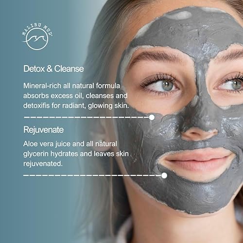 Miniatura 8 de Mascarilla facial y corporal totalmente natural para desintoxicación diaria, limpieza, rejuvenecimiento sin secar tu piel, para todo tipo de piel