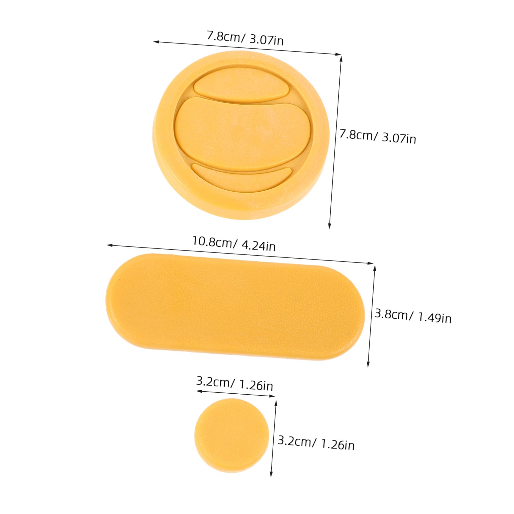 SUPVOX 6pcs Skating Glove Sliders Replaceable Pucks Ergonomic Design for Comfort Longevity Skateboard Longboarding Accessories