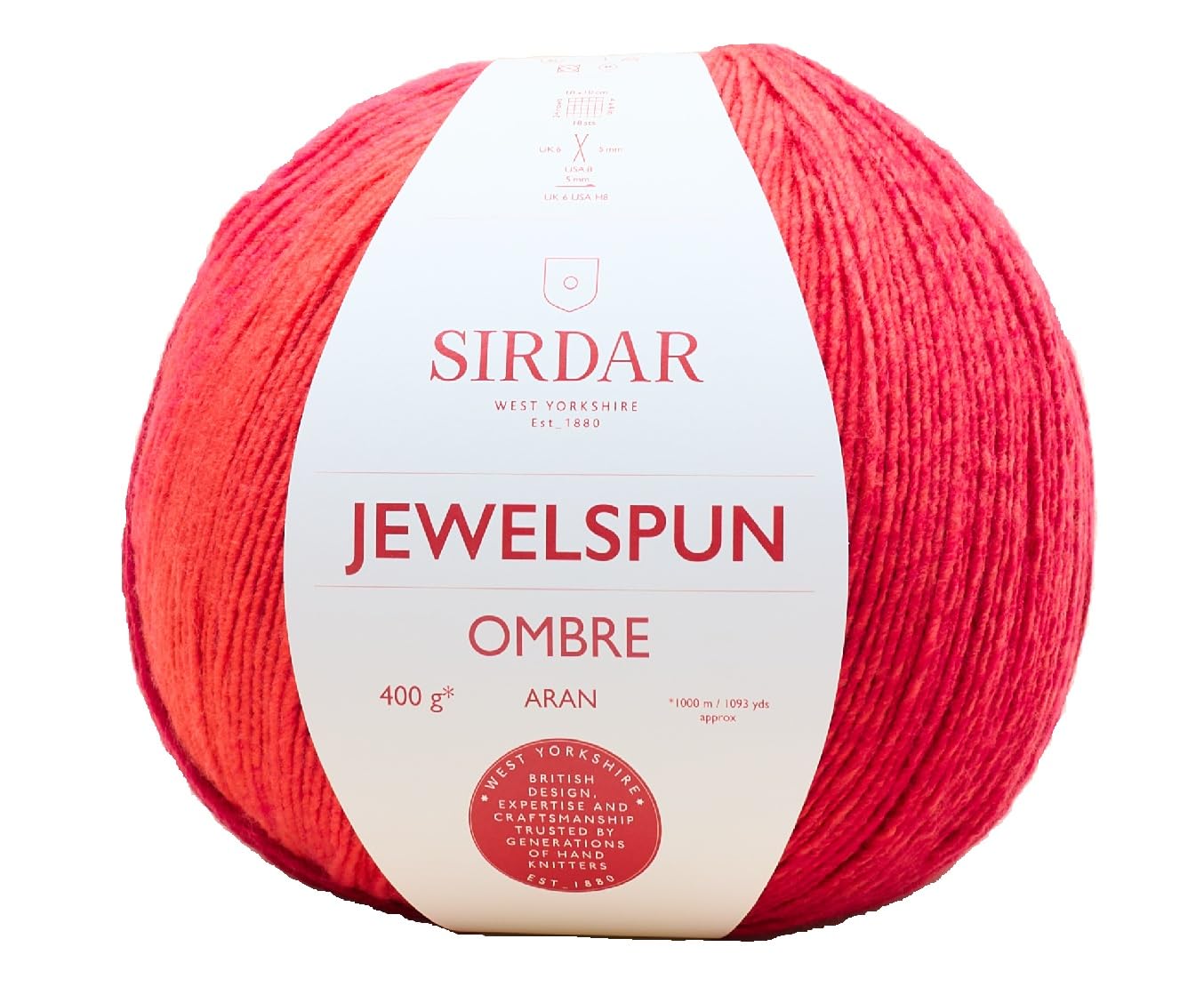 Sirdar, Jewelspun Ombre - Crimson Sunset, 400g, 400 grams