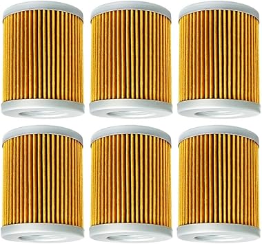 2/4/6 Pcs Motorcycle Parts Oil Filter Fit For SYM Maxsym 400 400I 2011 2012-2015 600 600I 2016 For KLX125 KH125 2003-20066pcs-yellow