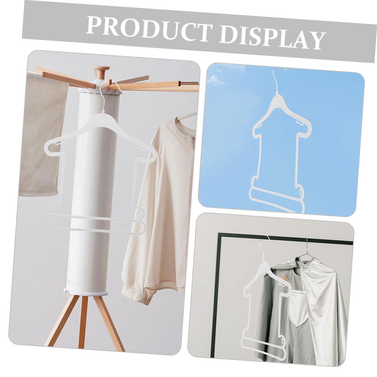 OFFSCH 12pcs Hanger Hangers Clothes Rack Children's Hangers Clothes Hangers Hangers Children Hangers Clothes Reusable Hangers Child Hangers White Propylene