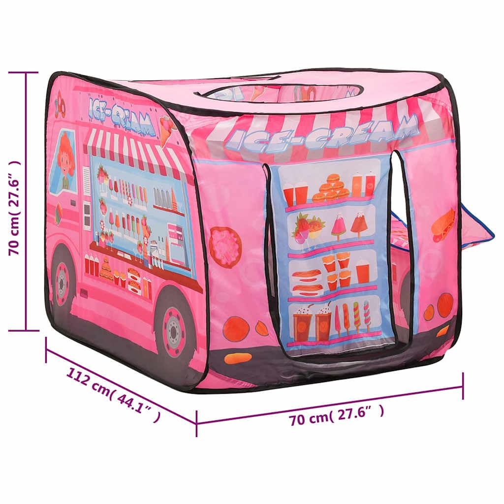 Spielzelt für Kinder Rosa 70x112x70 cm faltbar Kinderzelt Indoor Outdoor mit Tragetasche für fantasievolles Spielen, Krabbeln, Verstecken, Garten, Kinderzimmer, Geburtstag, Mädchen, Junge