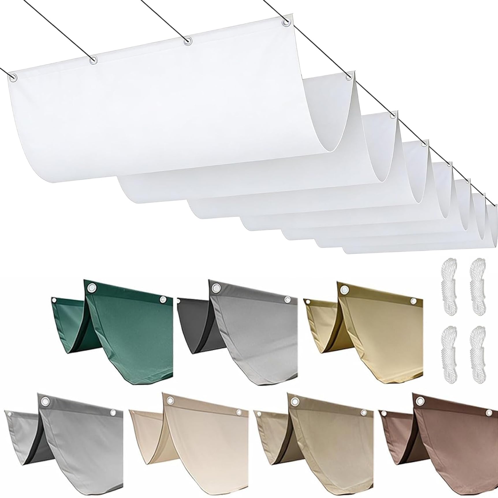 Voile ombrage 370x470 anti-UV pour résoudre les problèmes de forte chaleur