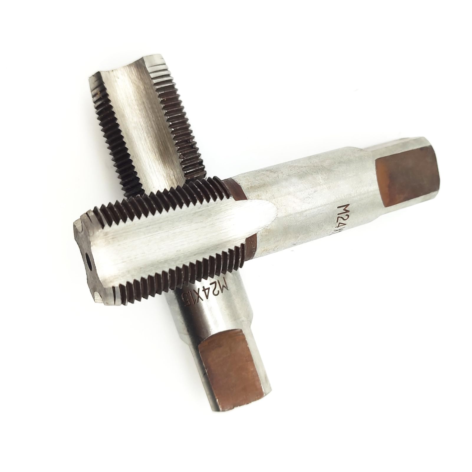 AtticZone M24 x 1,5 grifo de rosca de mano métrica, paso de 1,5 mm, 1 grifo de rosca, 1 grifo de enchufe, mano derecha (M24 x 1,5, grifo)
