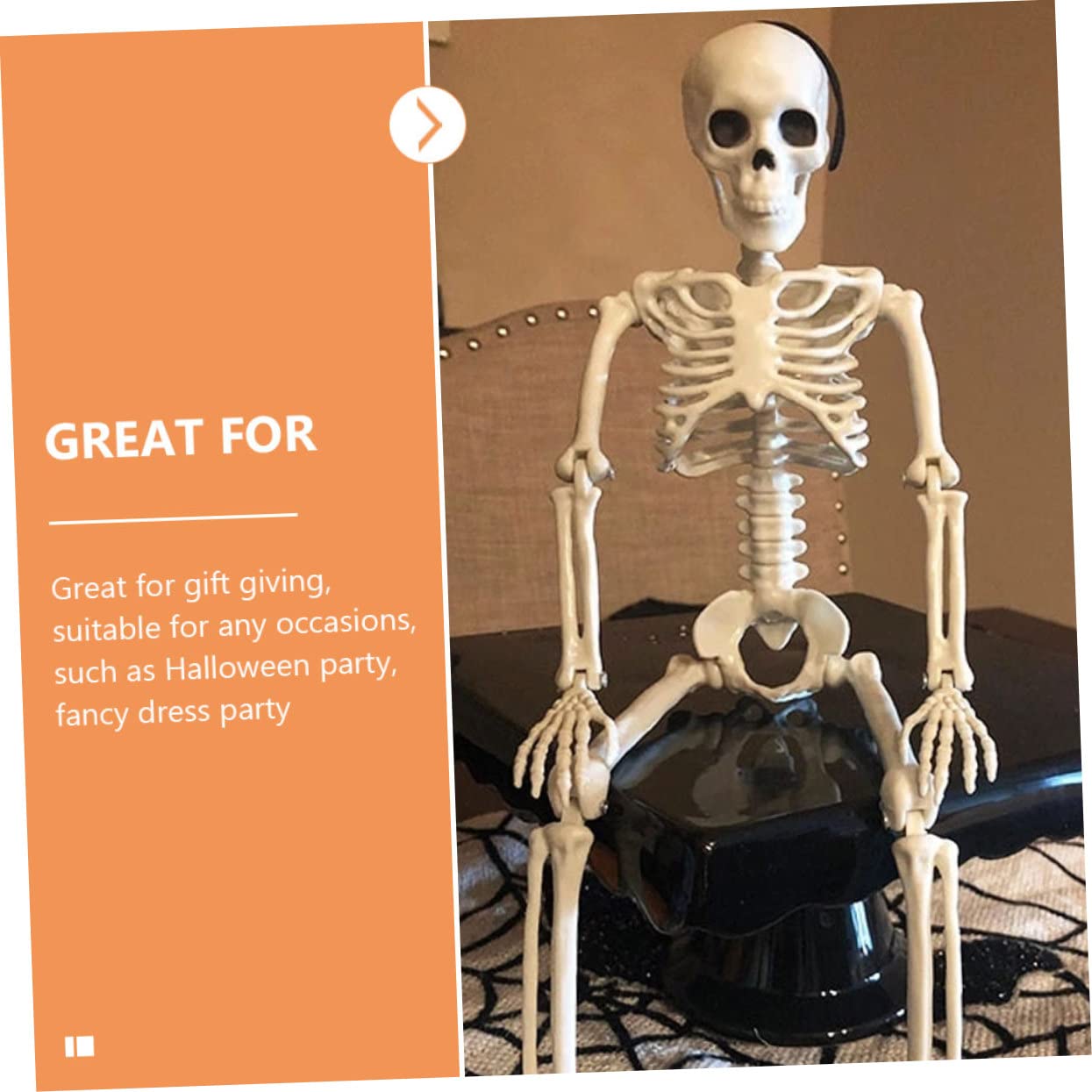 Alasum 5pezzi Scheletro Decorativo Mobile Per Halloween Scheletro Realistico Per e Decorazioni Per e