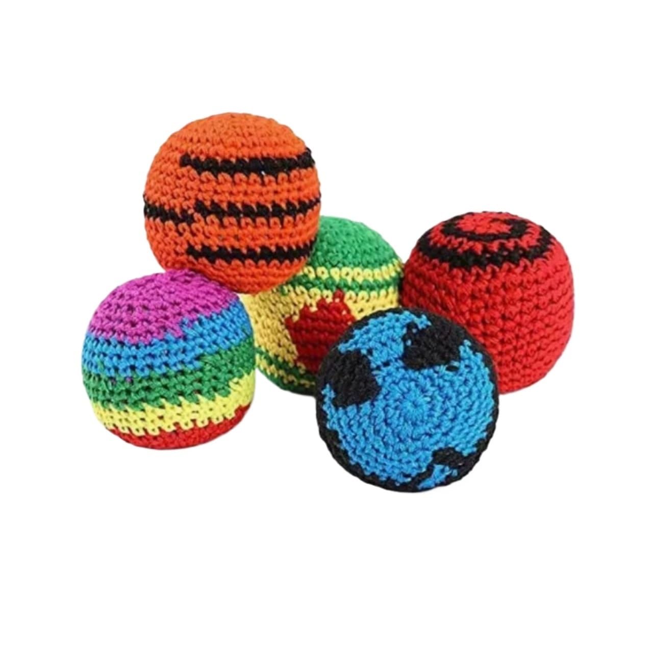 Handgemachte Footbags 1/6/12 Stück Outdoor Soft Handmade Footbag Säcke Jonglierbälle Langlebige Gruppenspielaktivitäten(Random 12pcs)
