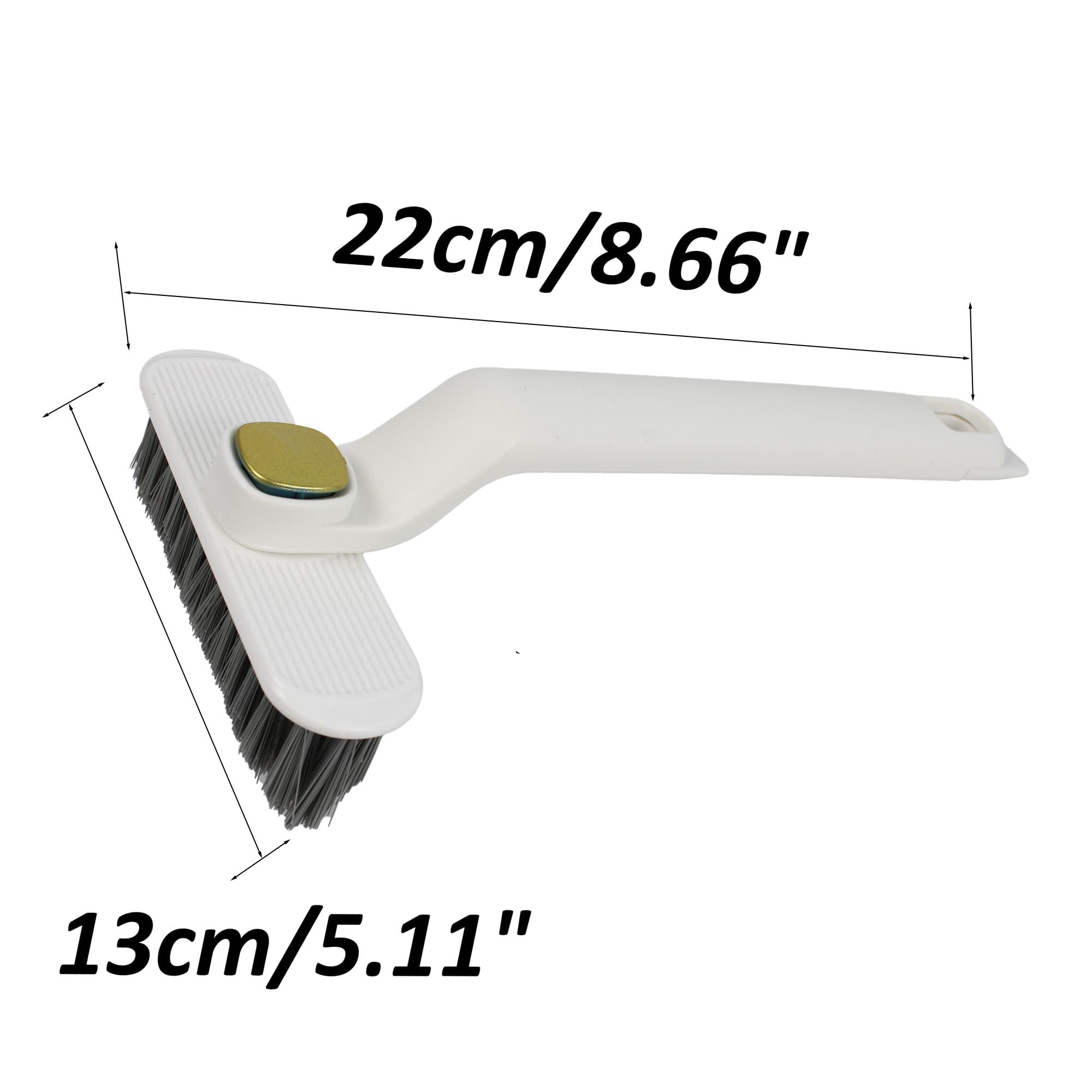 votuyet 1Pcs 8.66 inch White Multi-Function Rotating Crevice Cleaning Brush,White Multi-Function Rotating Crevice Cleaning Brush for Effectively Removing dust, Dirt and Debris.