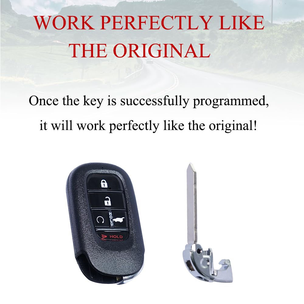 Telecomando di ricambio per telecomando intelligente compatibile con Honda CR-V Pilot HRV KR5TP-4 2023 2024 Proxy Keyless Entry Pulsante di avvio 72147-T43-A11 433 MHz