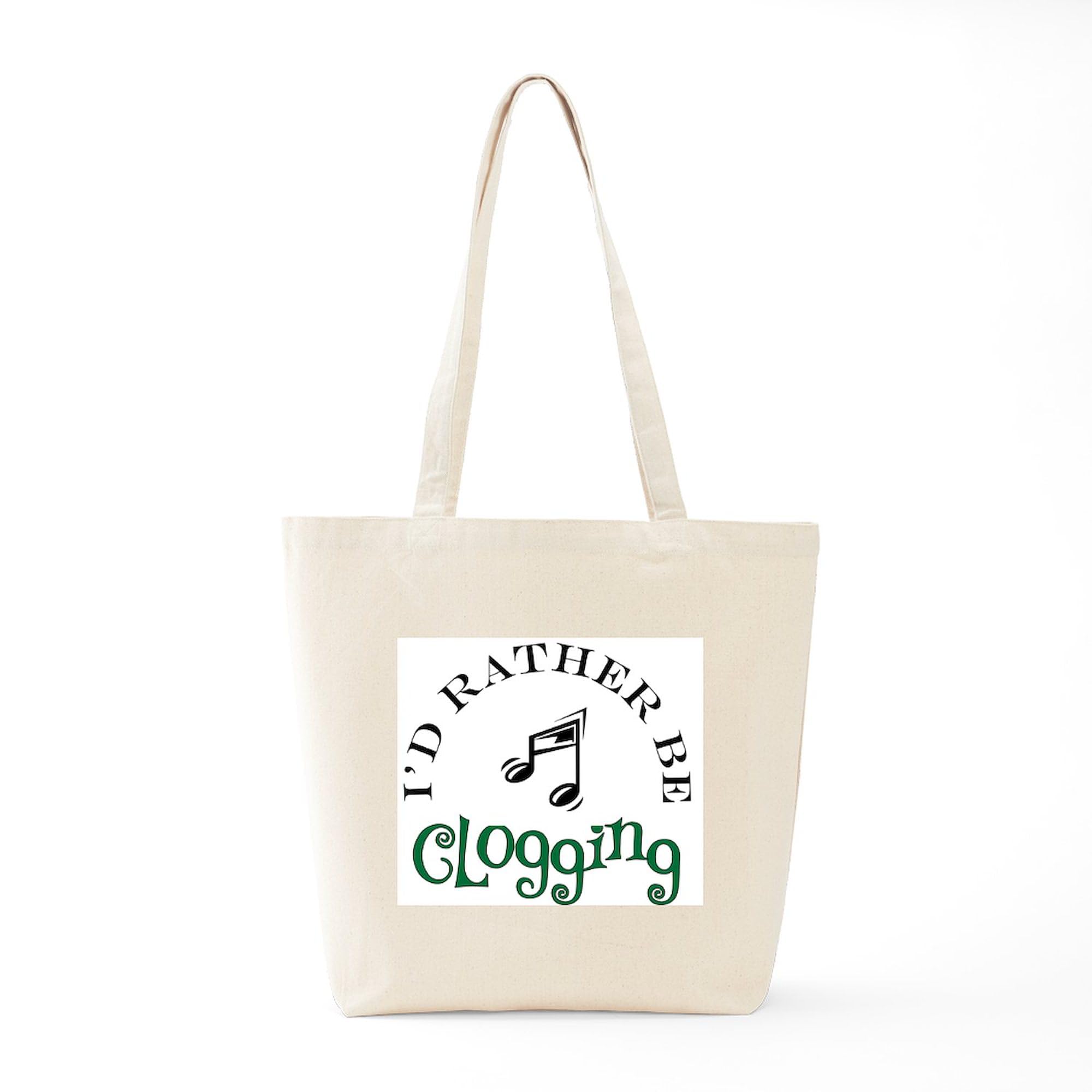 CafePress "I'd Rather Be Clogging" Tote Bag - Natural Canvas Reusable Shopping Bag