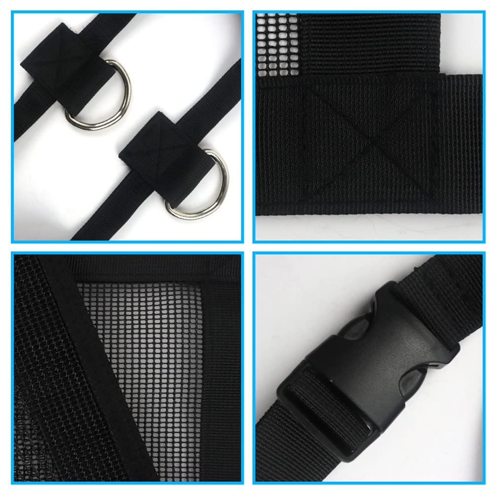 1 sac de pesée en nylon noir pour bétail, veau cochon, , animal