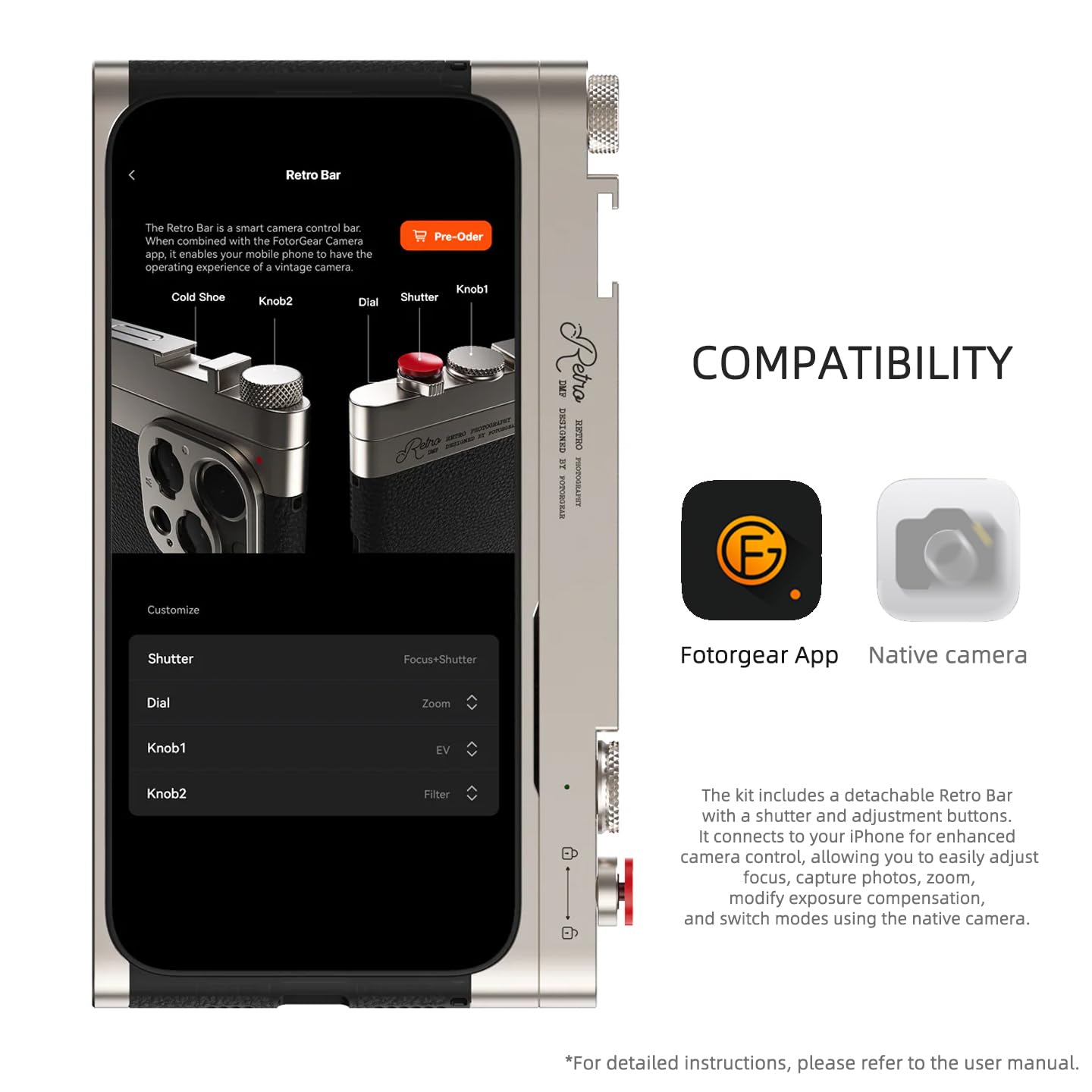 Amazon.com: Fotorgear Retro Photography Kit for iPhone - Physical