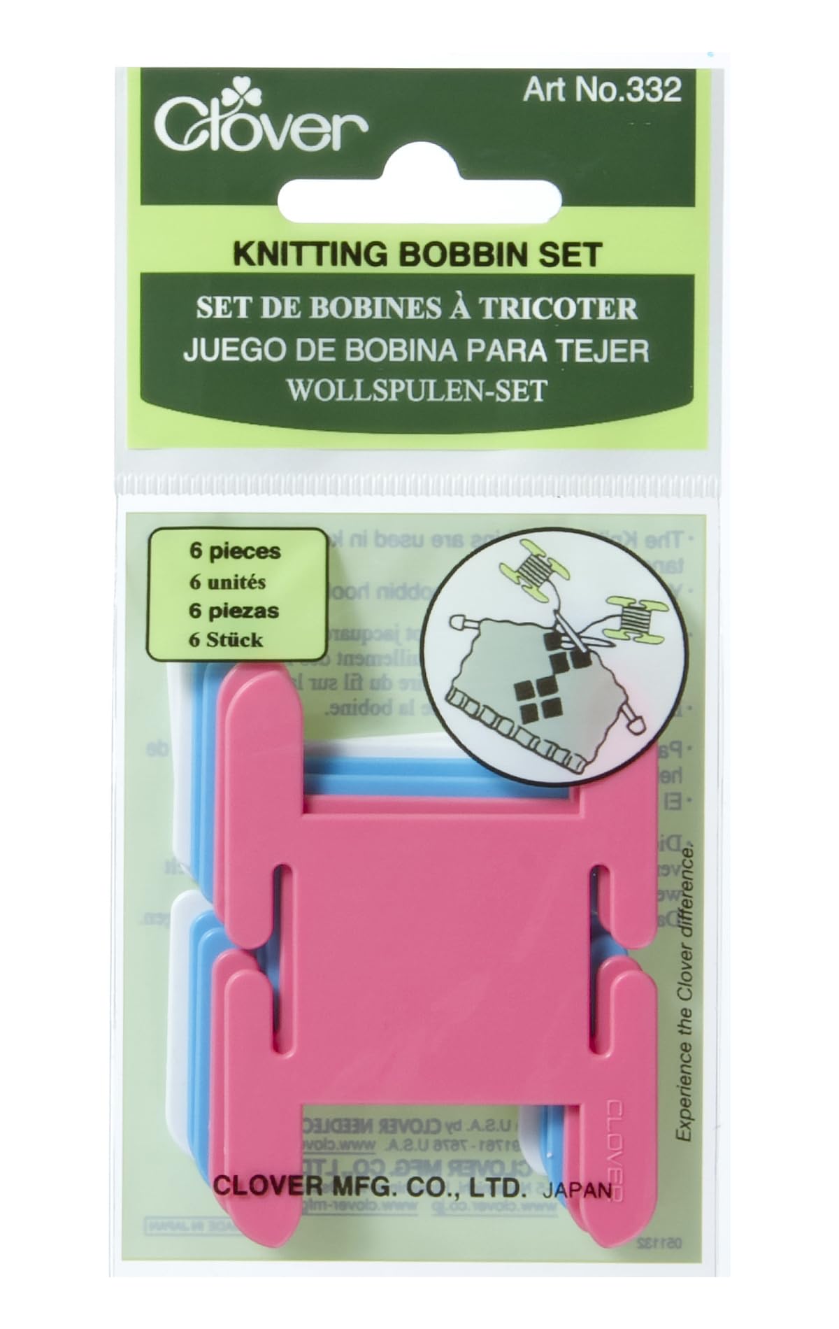 Knitting Bobbin Set, 1, Pink