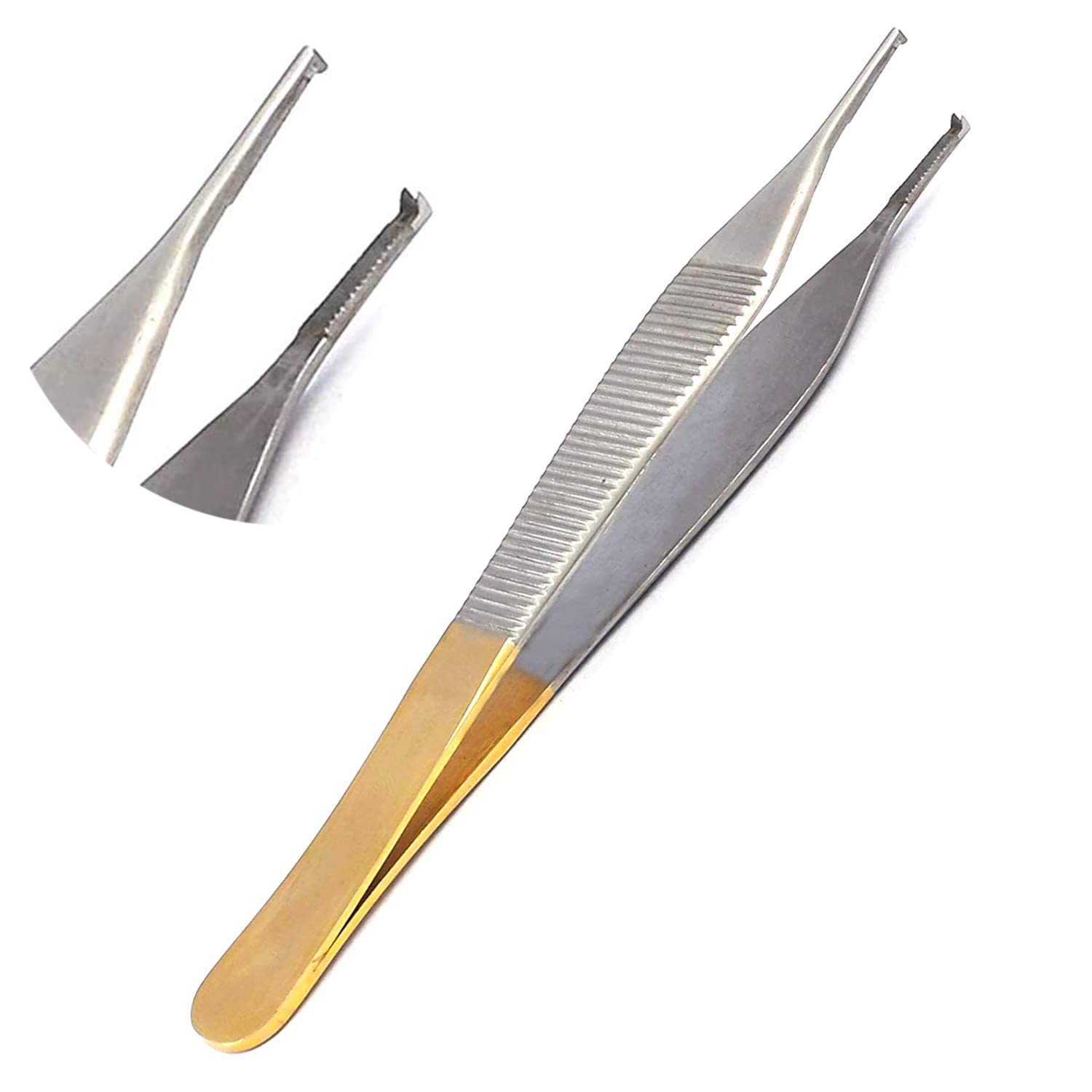 PRECISE CANADA: ADSON TISSUE FORCEPS 4.75” 1X2 TEETH TUNGSTEN CARBIDE