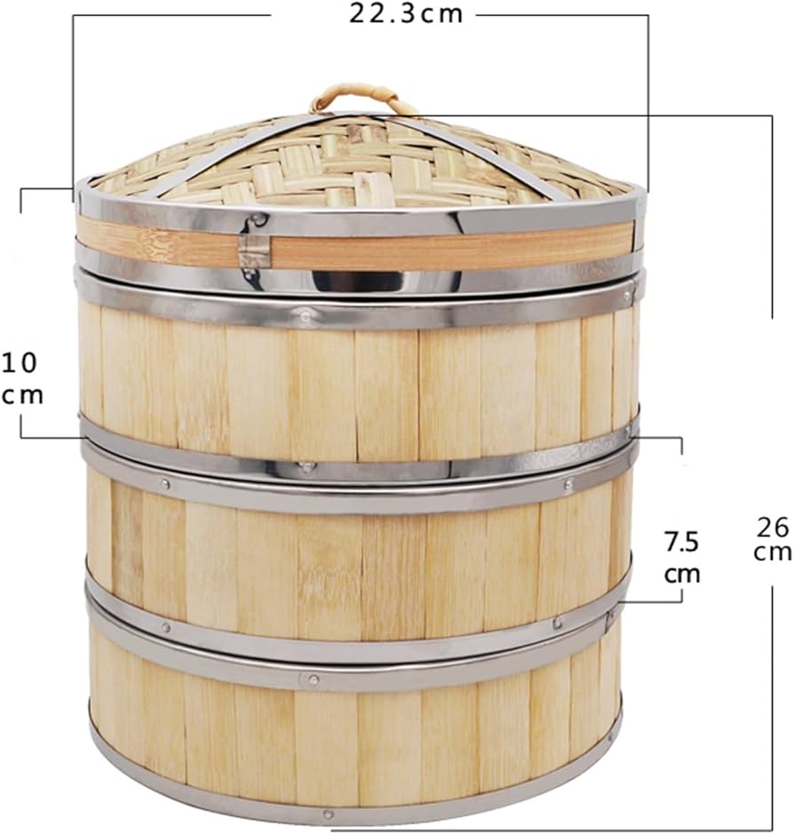 Amazon | 蒸しセイロ 家庭用 3 層せいろせいろせいろ蒸し餃子と餃子