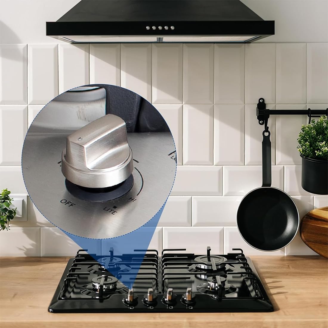 2 Pezzi 6 Mm In Lega Di Zinco Per Cucina Domestica Manopole Per Fornelli A Gas Fornello Forno Piano Cottura Interruttore Di Controllo In Metallo