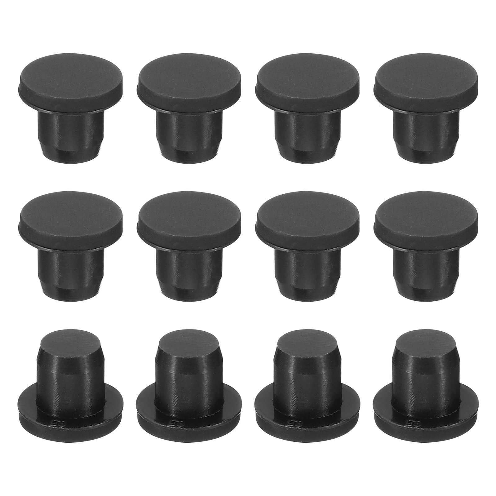 QUARKZMAN Silicone Gomma Tappo Fori 8-8,5mm Tappi Flessibili Morbidi Copriforo Nero