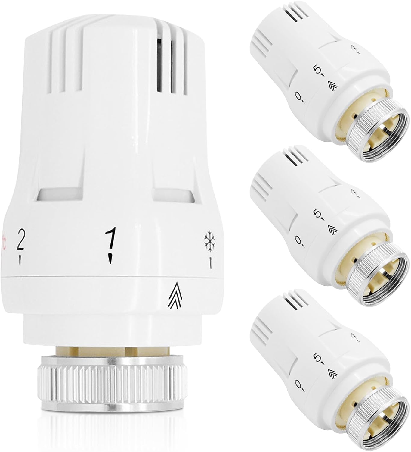 Thermostatic Radiator Valve Head 4Pcs Automatic Radiator Thermostat