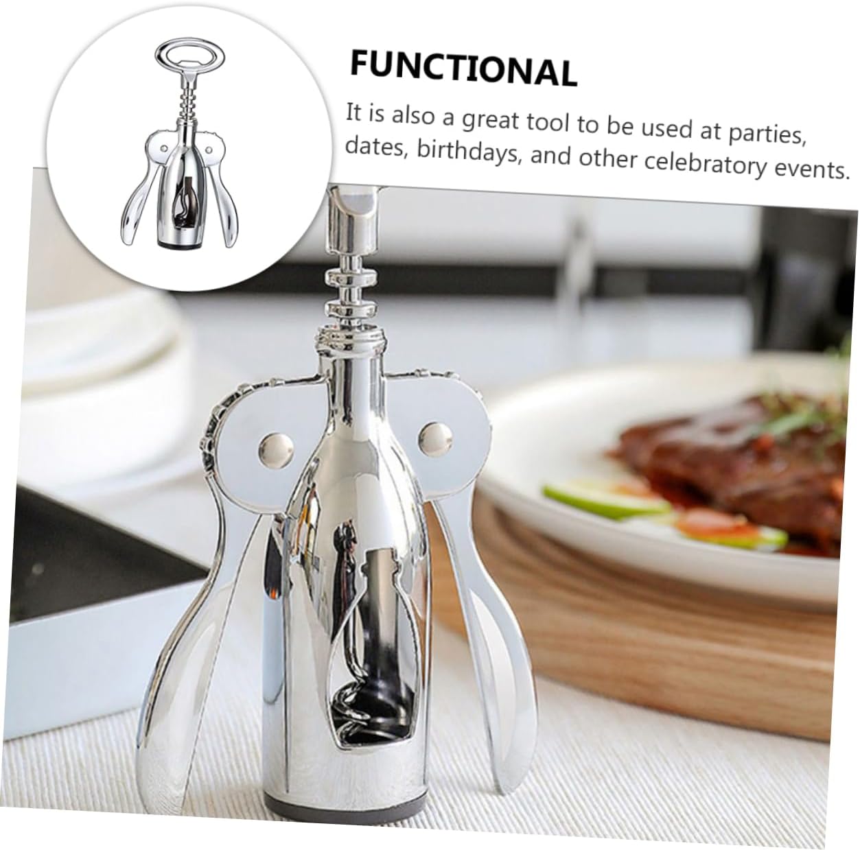 Wine Opener Stainless Steel Bottle Opener for Red Wine Home