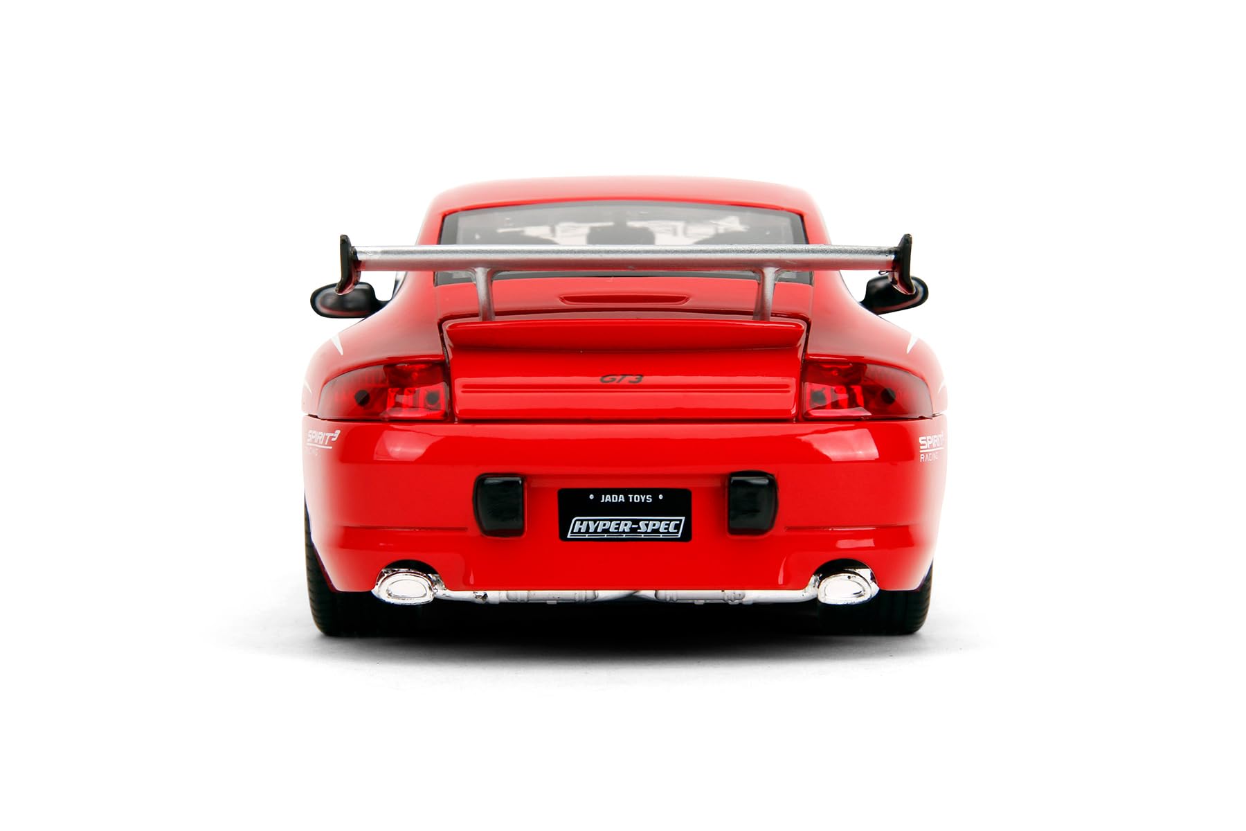 Jada Porsche Carrera 911 GT3 (996), czerwone/białe paski zabawki 35137-1/24 skala odlewany model samochodu