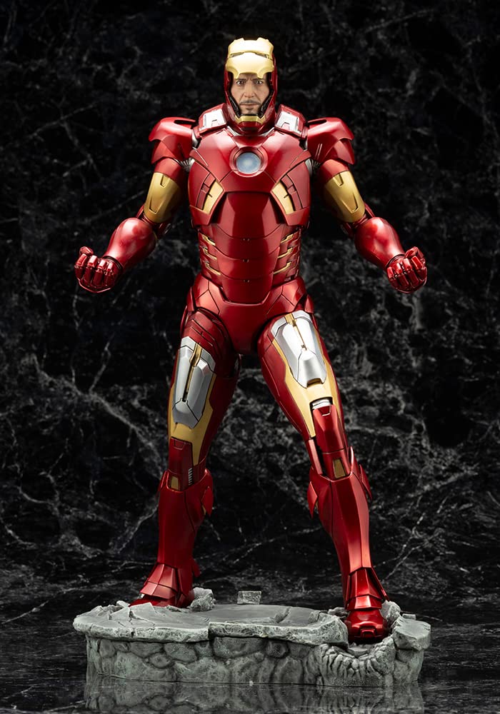 Amazon.com: Marvel Movie Iron Man Mark 7 ARTFX Statue : Toys & Games