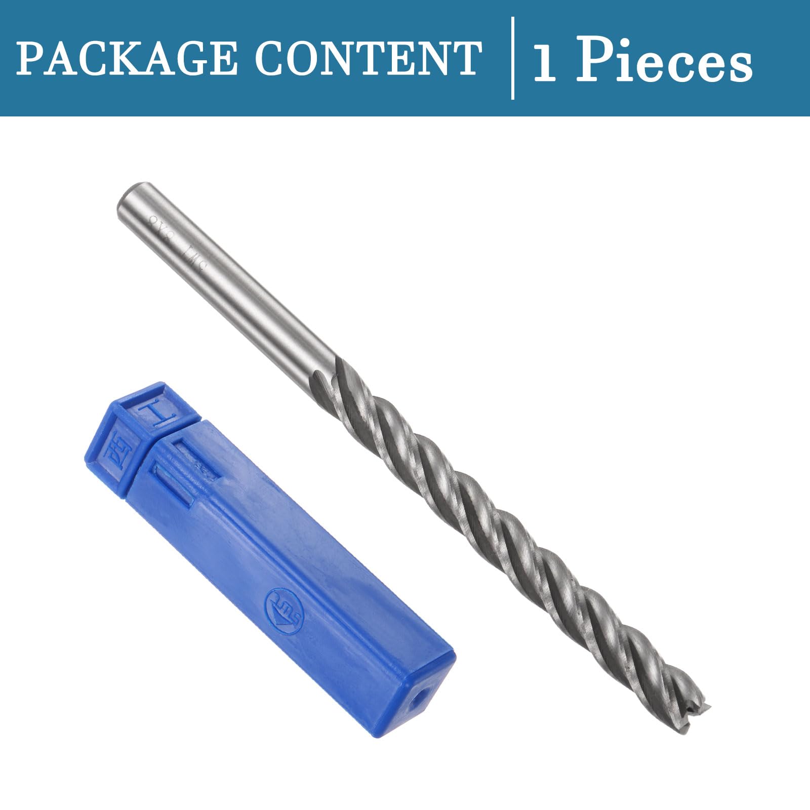 QUARKZMAN 8mm Embout Carré Mill x 1 Pièce Haute Vitesse Acier 4 Flûtes Fraisage Fraise pour Rainure Usinage, [8mm Tige, 120mm Longueur]