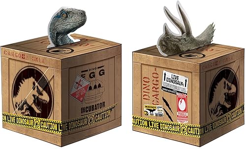 Jurassic World Into the Wild - Kit de decoración de centro de mesa de papel (4 piezas)  Decoración de fiesta para amantes de los dinosaurios de