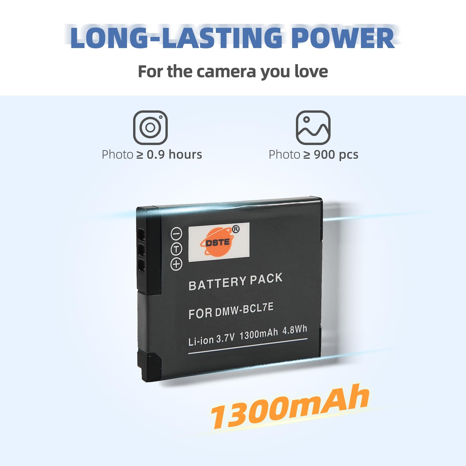 2 x Dot.Foto DMW-BCL7, DMW-BCL7E Premium 3.6v / 690mAh Oplaadbare Batterij voor Panasonic Lumix DMC-F5 DMC-FH10 DMC-FS50 DMC-SZ3 DMC-SZ8 DMC-SZ9 DMC-SZ10 DMC-XS1 DMC-XS3