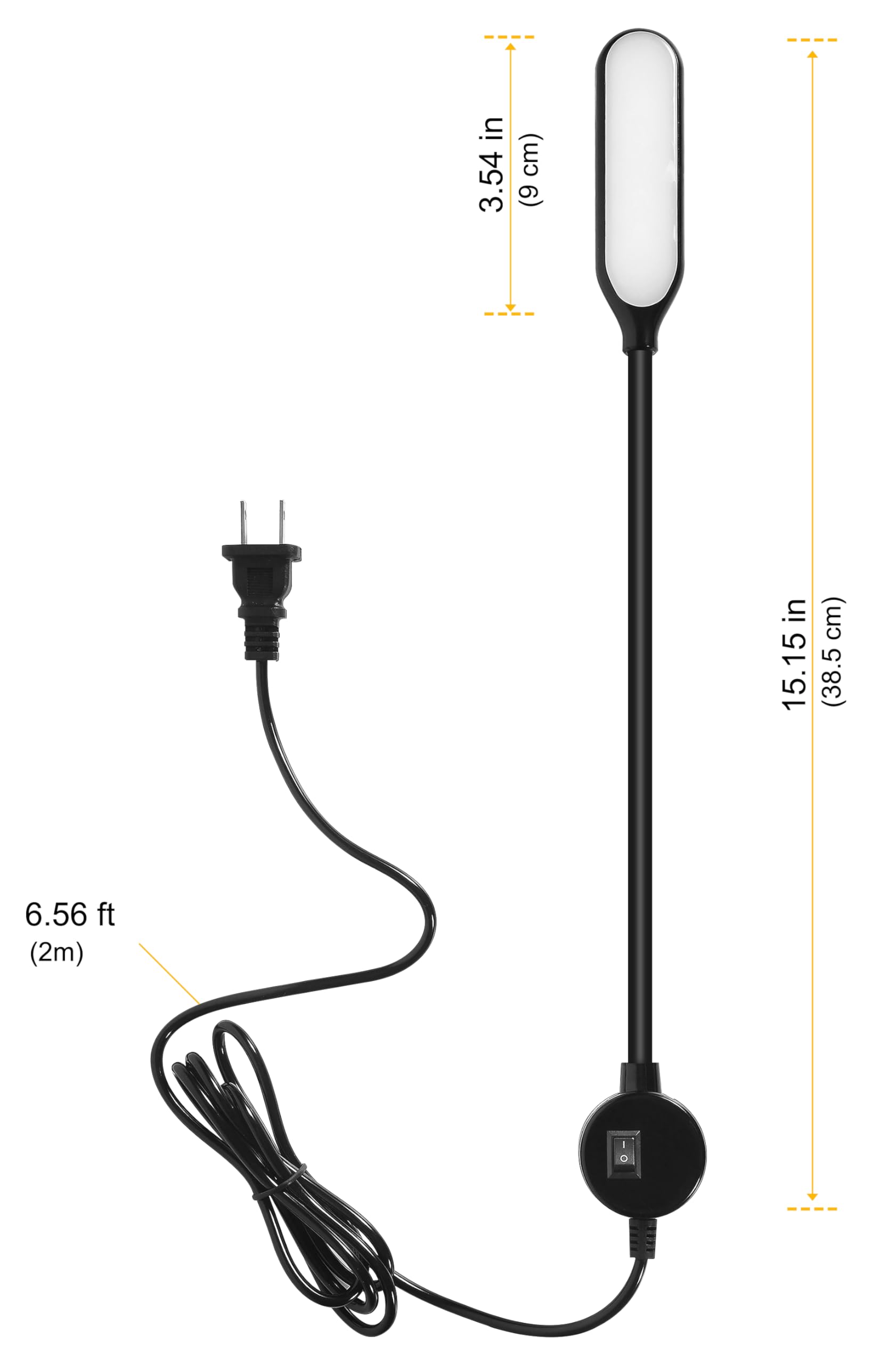 Sewing Machine Light LED Flexible Gooseneck Work Lamp with Magnetic Mount Base for Workbench Lathe Drill Press — Amazon image 6