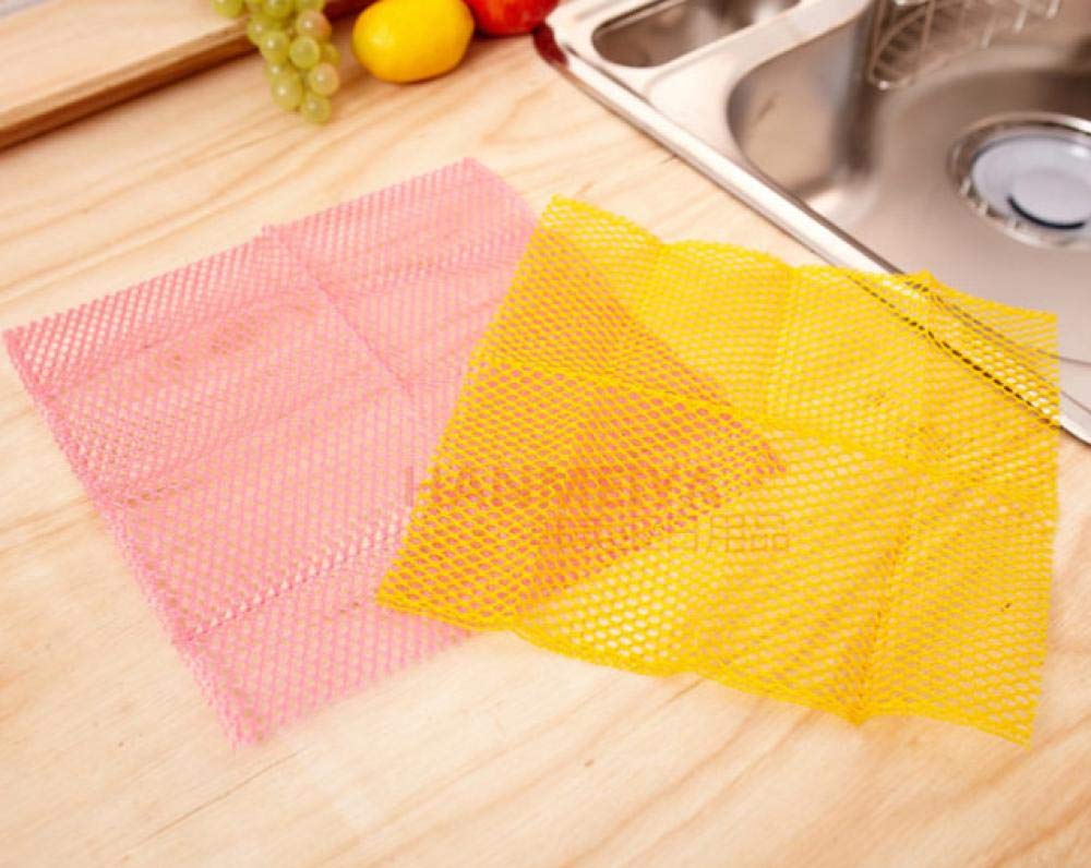 GangKun Original imported, Shiyuan grid, dish towel, rag, scouring pad, durable, square, dish cloth, mesh@d