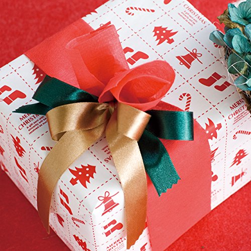 Amazon.co.jp: ヘッズ 無地 包装紙 65cm幅×20m巻 レッド 赤 掛け紙 