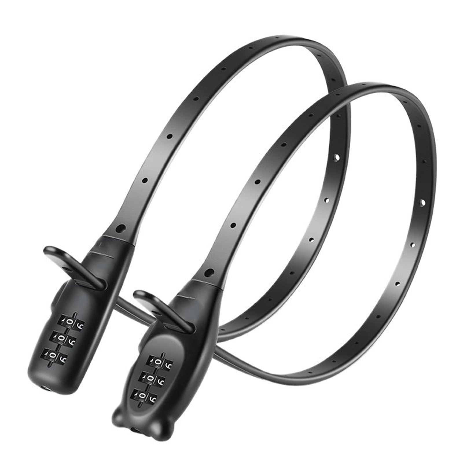 Motorcycle Handlebar Lock Bicycle Lock Portable Cable Zinc Alloy Motorcycle Helmet Password Safety Anti-Theft Adjustable Rope Motorcycle Disc Lock(2pcs-53cm Bear)