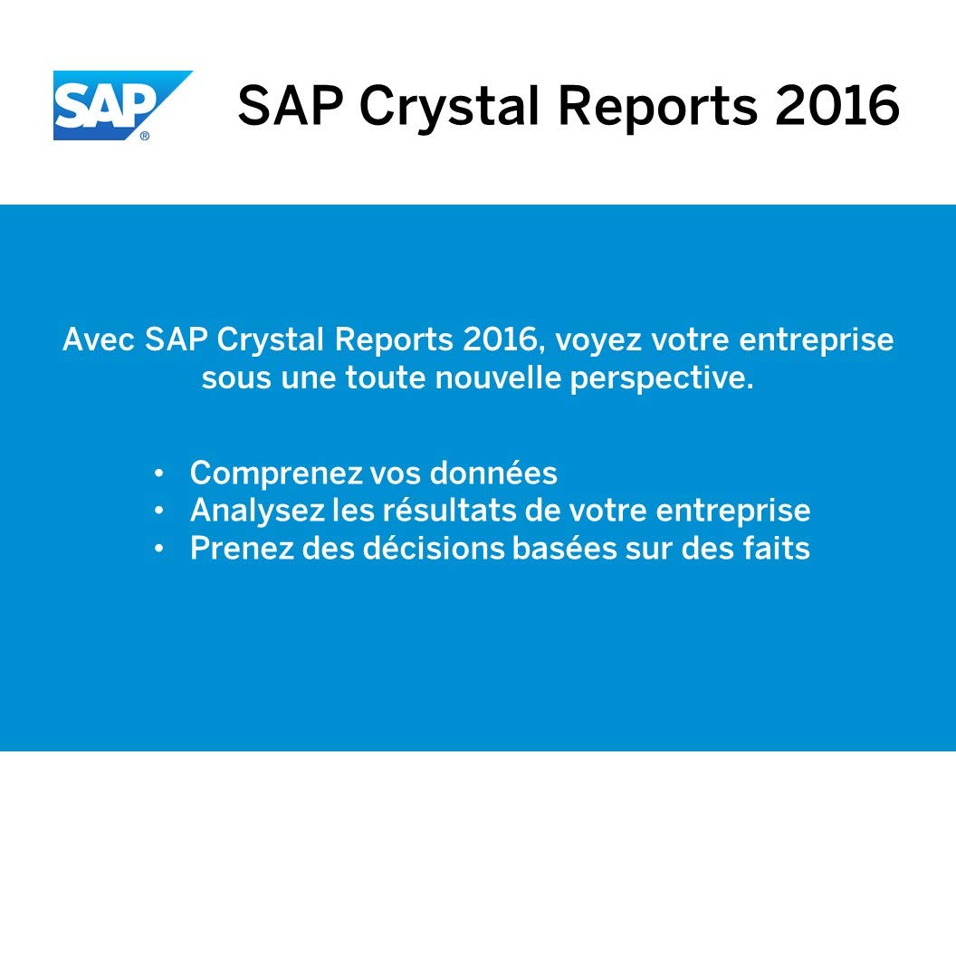 SAP Crystal Reports 2016 Reporting software [32 Bit] [PC Download]