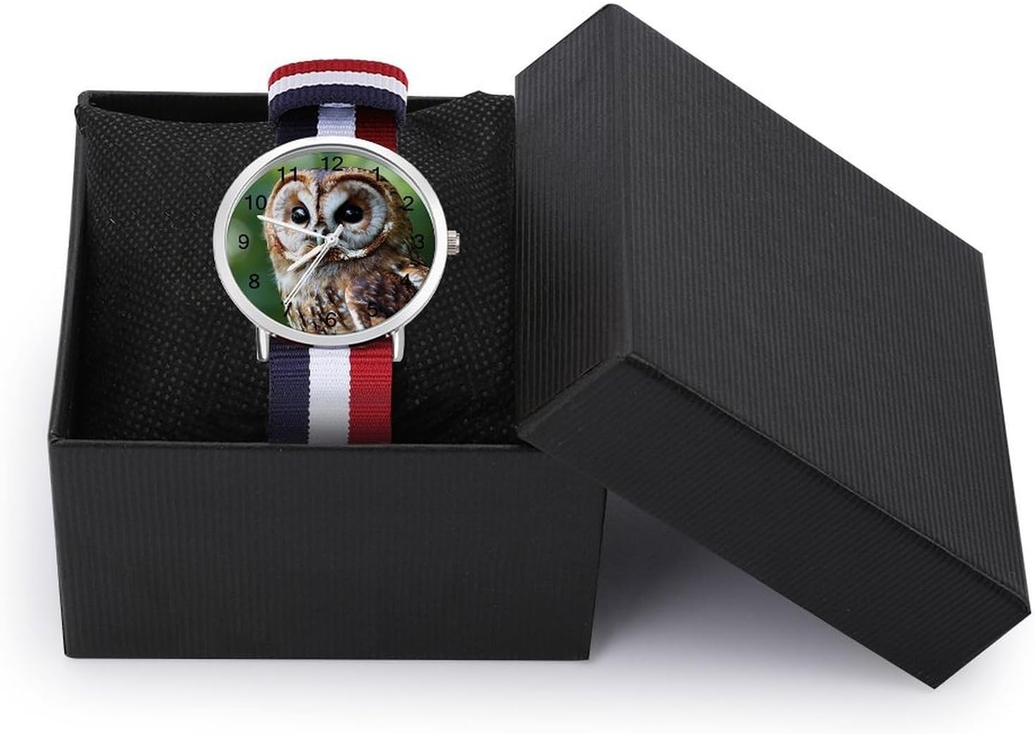 Tawny Owl Funny Wrist Watches for Men Women Fashion Graphic Watch for Work Workout