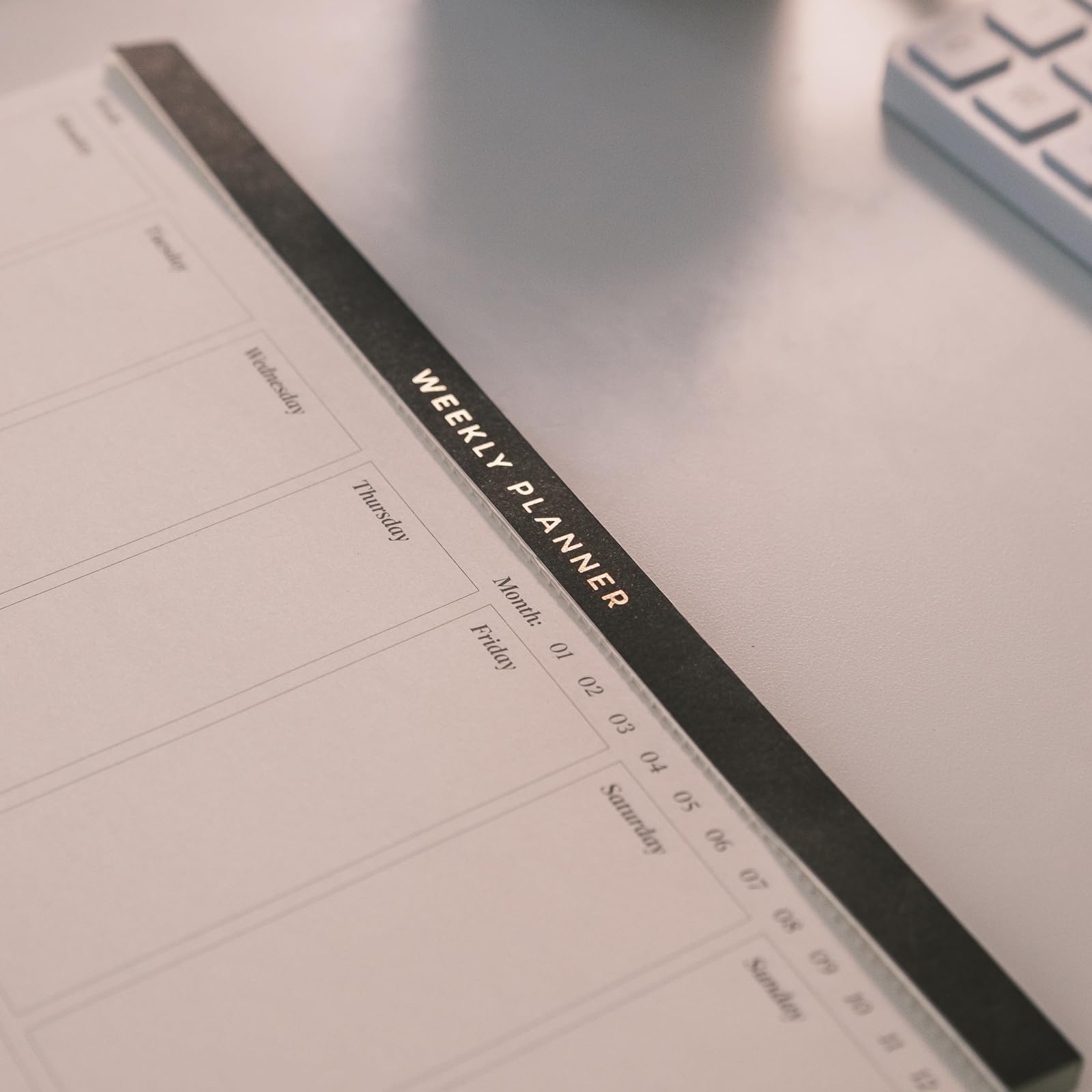 Kokonote Bloc Note A4 Semainier Basic Studio Weekly Planner Sous-Main Bureau Planificateur Hebdomadaire