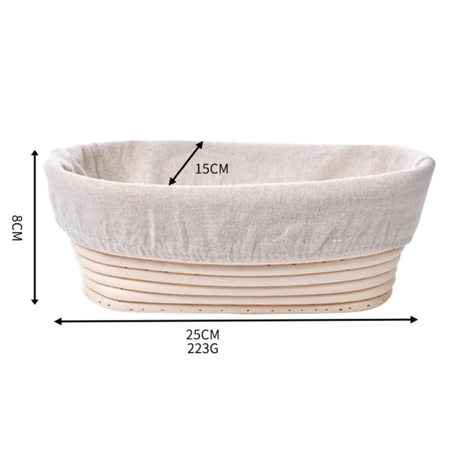 Paniers De Fermentation Du Pain Ensemble d'outils de cuisson, paniers de fermentation de la pâte à pain, panier en rotin for boulangers à domicile Pour La Fermentation Du Pain(Set of 11)