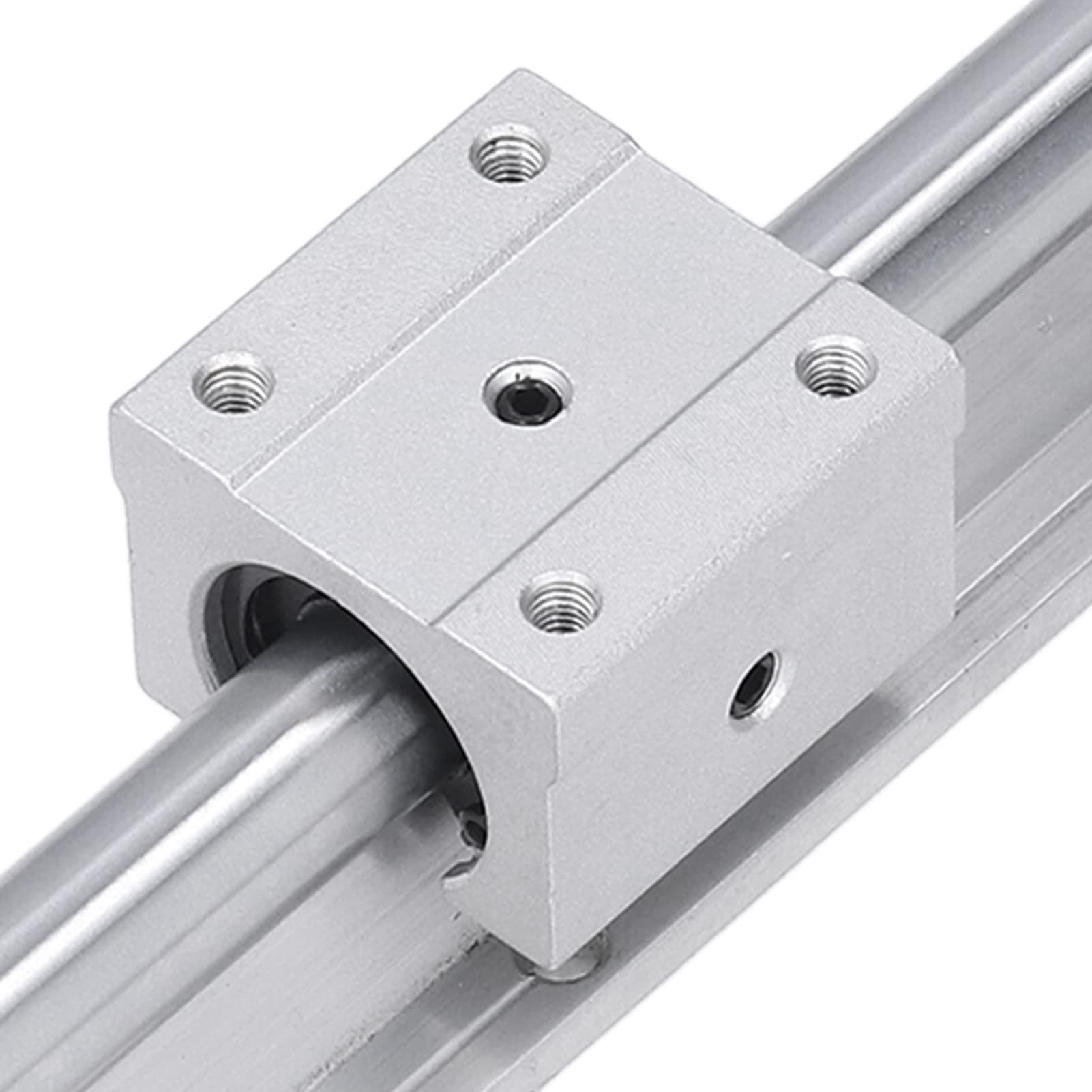 Guía de riel lineal SBR16 Guía de eje de movimiento CNC de alta precisión de 300 mm con bloque deslizante para robots industriales y equipos de limpieza Material de acero 2 piezas