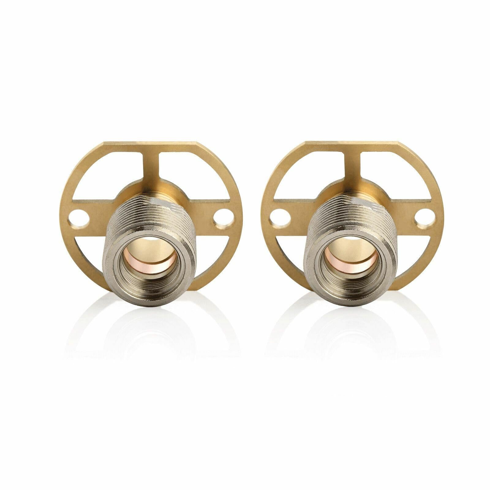 Nes Home Pair of BSP Wall Mounting Bar Valve Fixing Brackets for Bar Shower