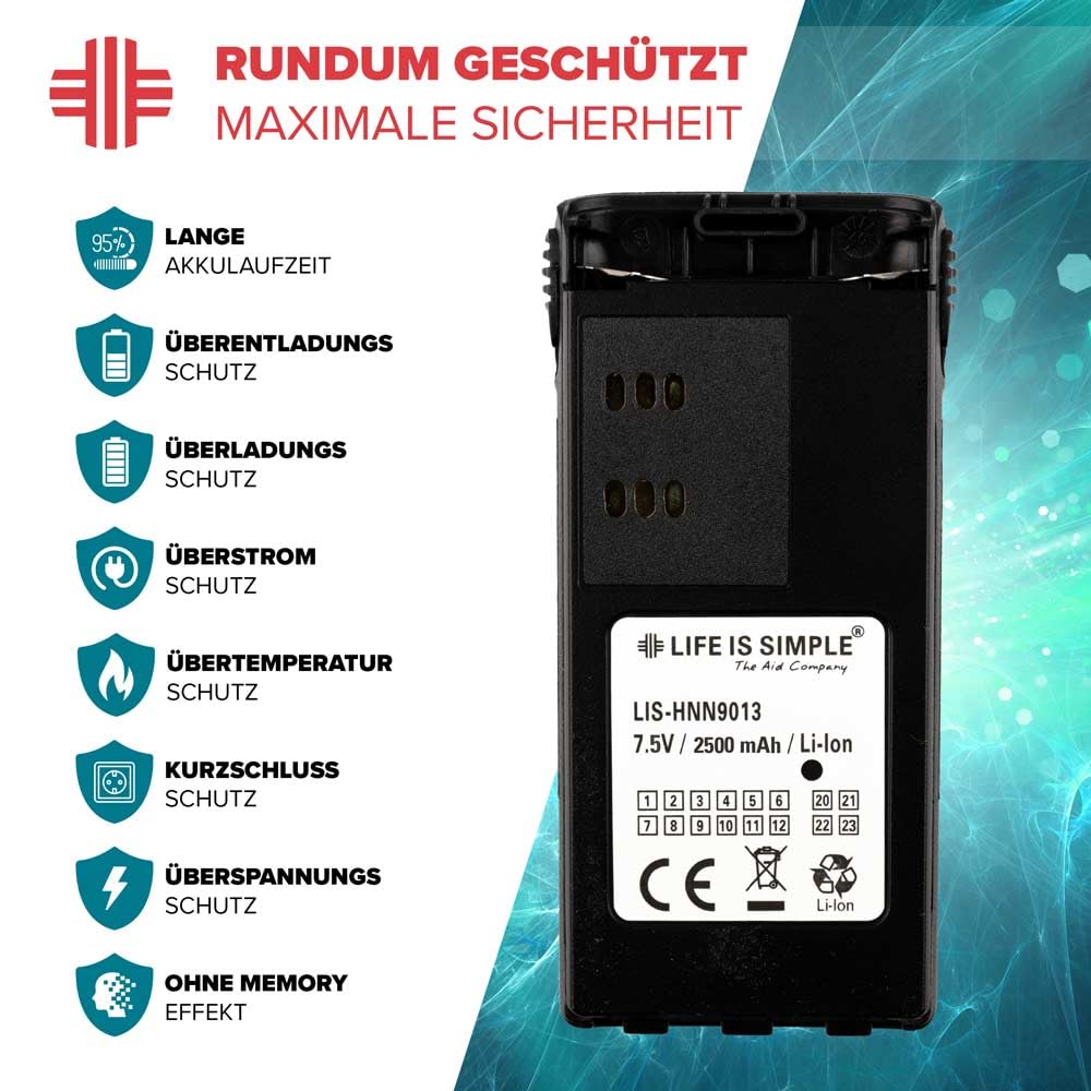 LIFE IS SIMPLE Akumulator 1800 mAh Li-Ion do Motorola seria GP 1800 mAh