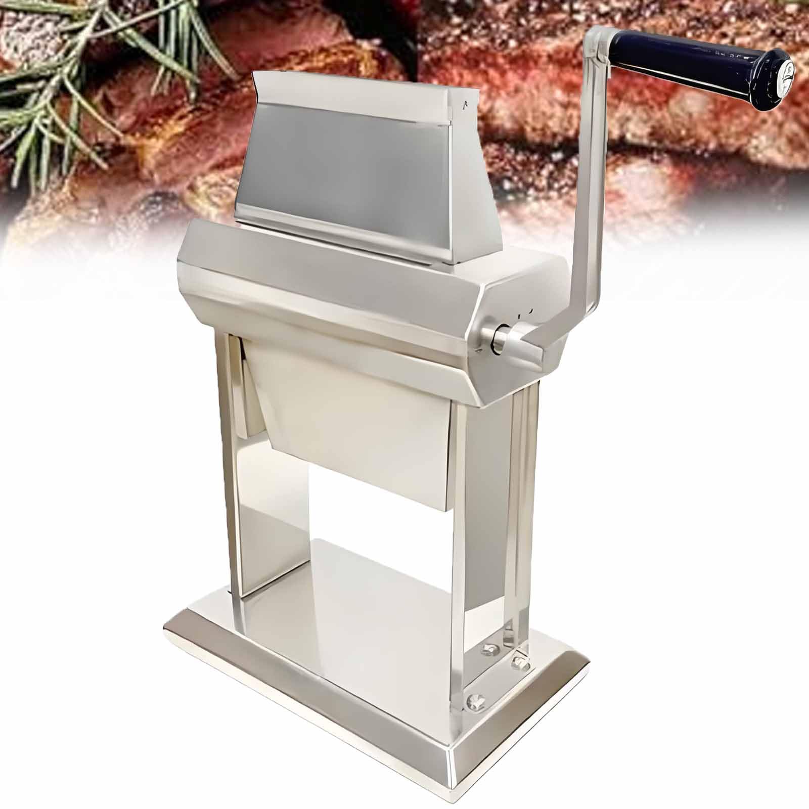 Batticarne in acciaio inox resistente con manico, strumento ad alta efficienza per intenerire la carne, consistenza migliorata, ideale per uso commerciale