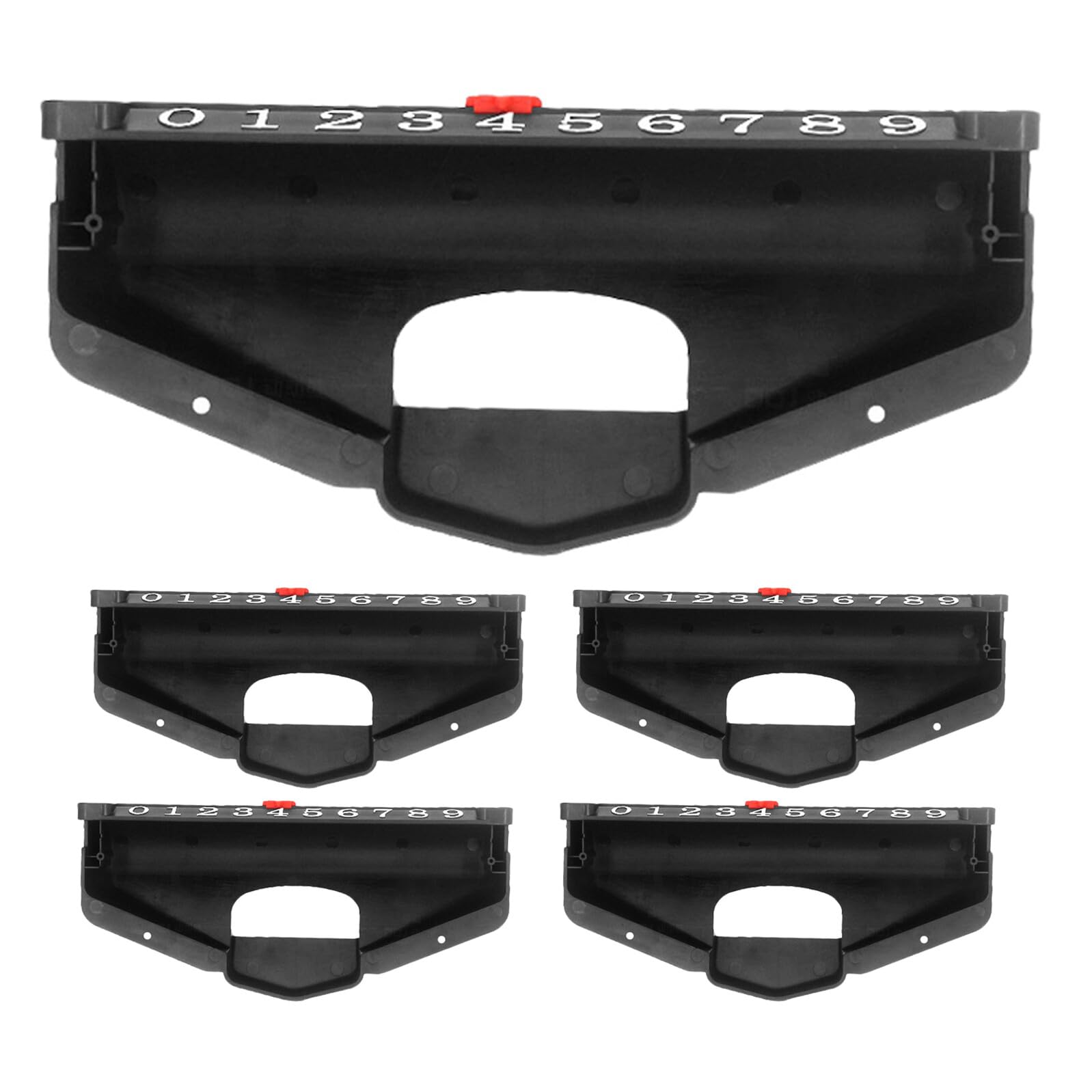 TOPBATHY Contapunti da Hockey da Tavolo in Plastica Scatola Porta Dischi Set da 6 Pezzi Accessori per Giochi da Tavolo Air Hockey e Calcio Balilla Strumento Segnapunti Portatile e